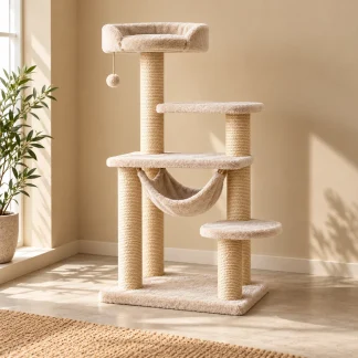 Kaparófa torony 120 cm (mintatermék, mesterséges intelligenciával készült kép)